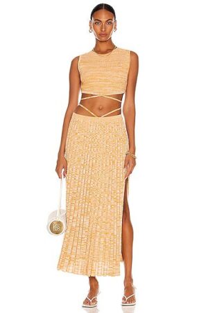 Sleeveless Knit Tie Crop Top by Christopher Esber