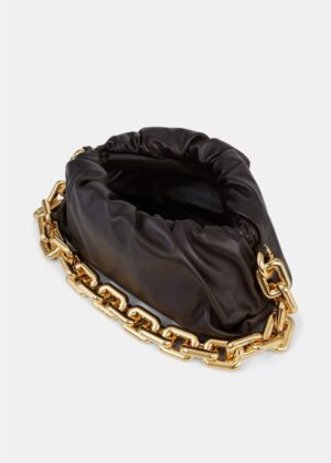 by Bottega Veneta The Chain Pouch Leather Clutch Bag