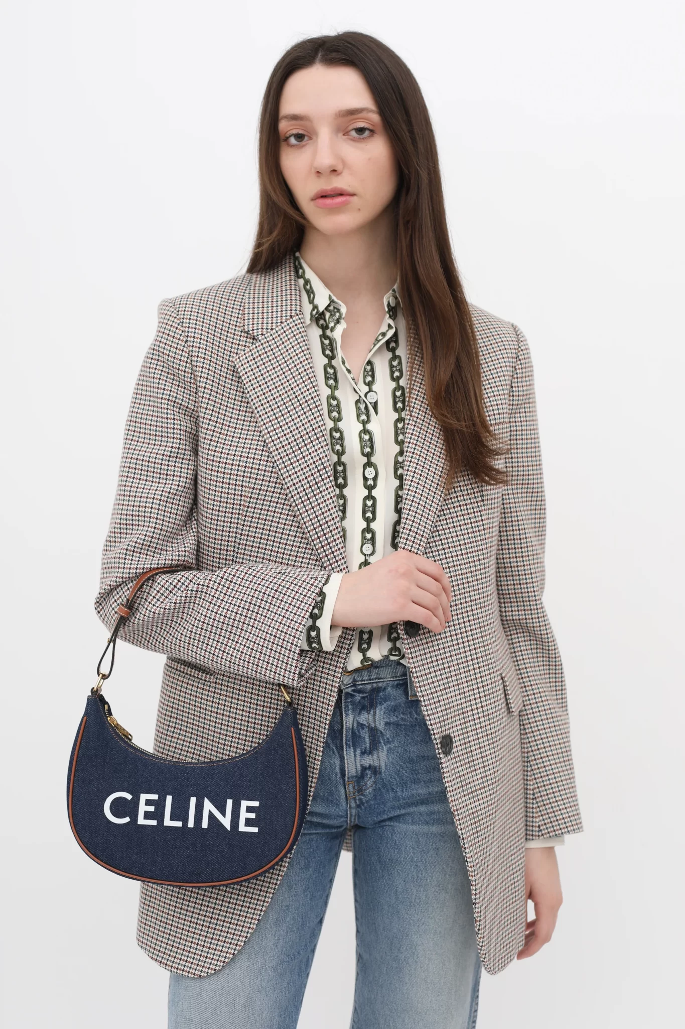 Celine Ava Bag in Denim & Calfskin