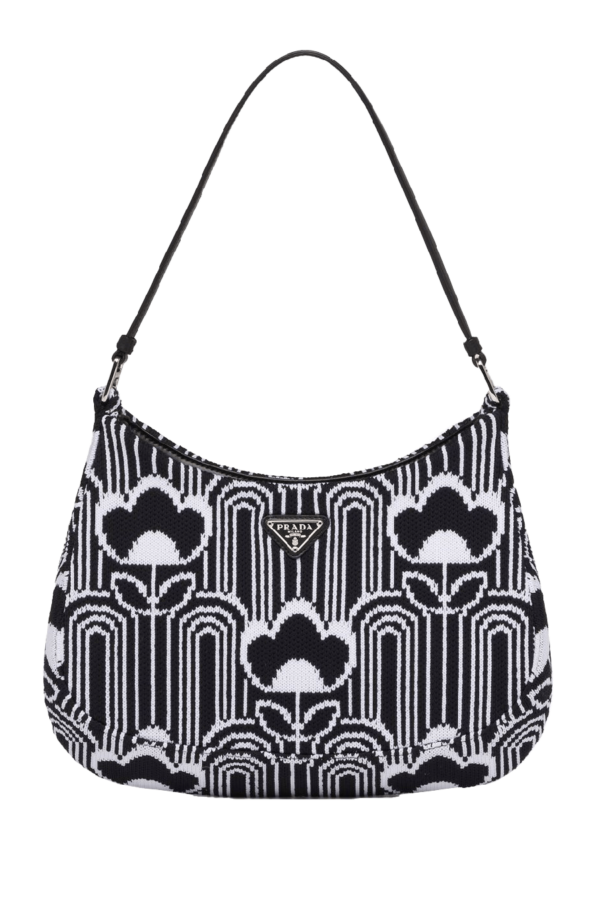 Cleo Jacquard Knit Bag by Prada
