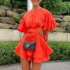 TheOnlyDress_Hire_AJE_Gracious_Cut_Out_Dress_Saffron