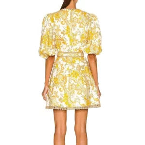 POSTCARD MINI DRESS IN SWIRL FLORAL - ZIMMERMANN